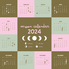 Moon calendar 2024