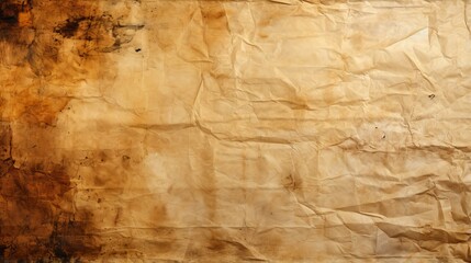 A forgotten note, wrinkled and marred, bearing the muted hues of beige, brown, and tan
