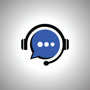 call center service vector logo template illustration can be used for company logo