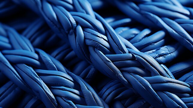 Vibrant strands intertwine in a mesmerizing dance, evoking a sense of strength and unity within this intricate rope creation