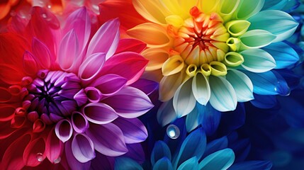 Obraz premium Macro close-up photography of a vibrant colored flower