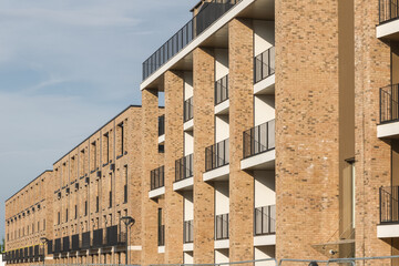 Brand new empty block of flats in Stratford, east London, England