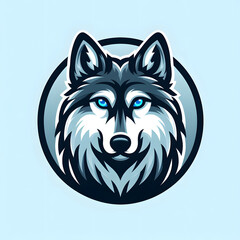 Naklejka premium A Sophisticated and Elegant Wolf: The Logo that Combines High-Quality Craftsmanship and Modern Aesthetic