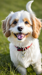 Portrait of a happy Cavachon