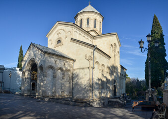 Fototapeta na wymiar Kashueti St. George Church on Shota Rustaveli Avenue in Tbilisi, Georgia