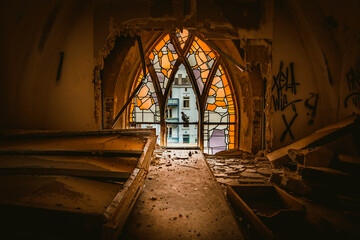 The abandoned rotten church