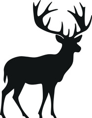 Sleek and Simplistic Deer Vector Illustration for Minimalist Designs