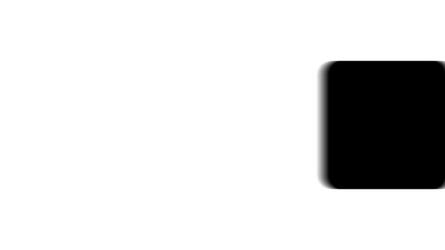 Animation set, rounded square symbol. Animations: transparency, zooms, transition top to down, transition left to right, slide up to down, slide left to right