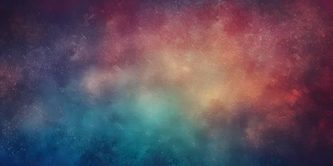Fotobehang Blue and red grunge background with space for your text or image © Andsx