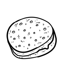 illustration of biscuit