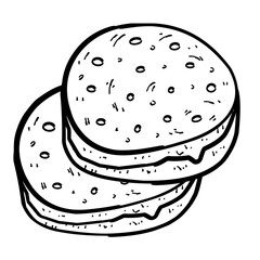 illustration of biscuit