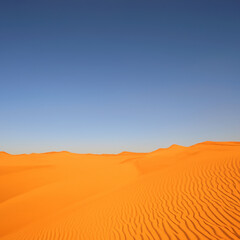 Fototapeta na wymiar sand dunes in the hot desert.