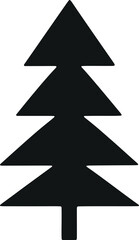 Fototapeta premium Sleek and Stylish Minimalistic Christmas Trees Vector Collection