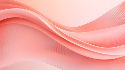 Abstract background with smooth wavy lines in pink colors illustration