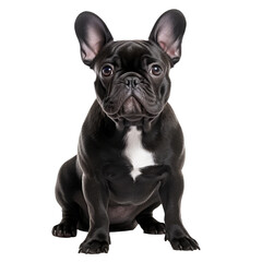 French Bulldog Strutting with Confidence isolated on white background