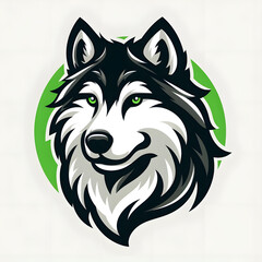 Obraz premium A Sophisticated and Elegant Wolf: The Logo that Combines High-Quality Craftsmanship and Modern Aesthetic