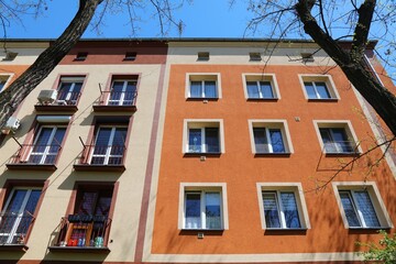 Fototapeta premium Regular apartment building in Poland