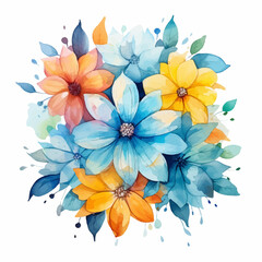 flower, pattern, floral, vector, nature, design, illustration, leaf, spring, summer, seamless, flowers, art, decoration, plant, bouquet, wallpaper, color, beauty, card, blossom, drawing, lily, texture