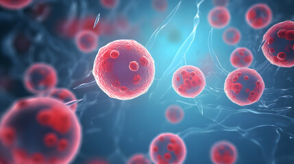 3d illustration of molecule model