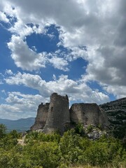 Fototapeta na wymiar Old Glavas fortress at Dinara mountain in Croatia