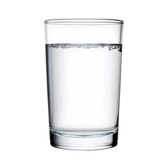 Water glass isolated on transparent background