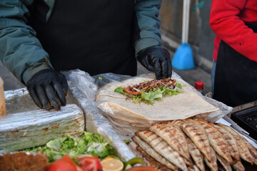 Balik Ekmek or Fish Sandwich  Istanbul, Turkey