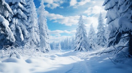 Serene Winter Forest