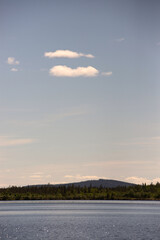Fototapeta premium View over the lake in northern Finland