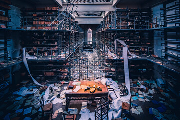 The abandoned university library
