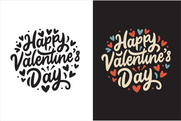 Obraz na płótnie Canvas Valentine's Day t-shirt design, Valentine's Day couple t-shirt design, Valentine shirt ideas for couples, Valentine brand t-shirt. Valentine's Day typography t-shirt design, 
