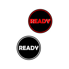 vector icon ready button