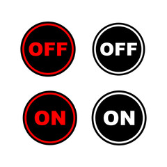 vector icon of on off button