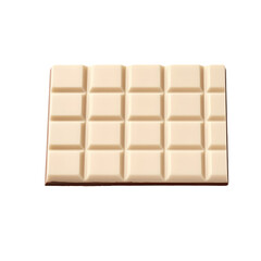 Fototapeta premium Milk chocolate isolated on transparent background