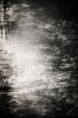 Textured, abstract, and grainy surface in grayscale, Dust and scratches design, Black grunge abstract background