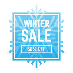 Winter special sale unit. Winter special sale and offer banner