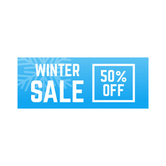 Winter special sale unit. Winter special sale and offer banner