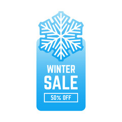 Winter special sale unit. Winter special sale and offer banner