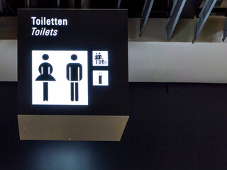 Frankfurt, Germany - June 7, 2023 - black display with a pictogram and the text 