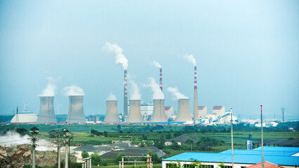 Cooling towers of power plant