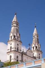 Fototapeta na wymiar Porto Alegre, Rio Grande do Sul, Brazil -November 25, 2023: The church Our Lady of Sorrows minor basilica in Porto Alegre
