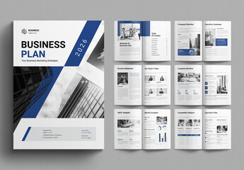 Business Plan Template Brochure Design Layout