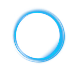 Abstract blue light neon circle. luminous circle. Luminous spiral cover. Wake Portal and frame, abstract light lines of movement and speed. Blue color, light ellipse. Brilliant galaxy. Glowing podium.
