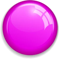 Foto op Canvas Pink round magnet button © Arcady