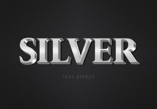 Silver Text Effect