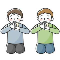 茶道を体験する子供たち