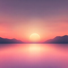Fototapeta premium Subtle Smooth Gradient Sunset Background - 1