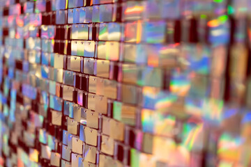 Colorful Rainbow Crystal Reflective Acrylic Sheet Room Wall Decoration Focus on a specific point