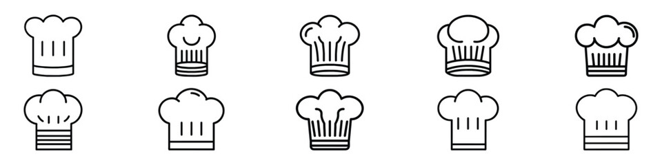 Chef in a cooking hat icon, chef vector icon restaurant serving, Chef logo, chef icon and logo and cook with hat, chef hat icon, Chef in a cooking hat vector logo. Kitchen simple icon