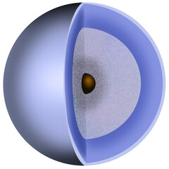 Structure of the planet Uranium  © Марта Борисова
