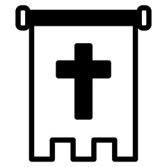 Obraz premium christ flag